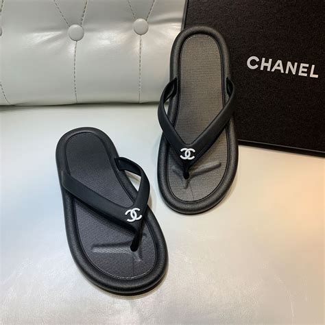 fake chanel flip flops|chanel flip flops with chain.